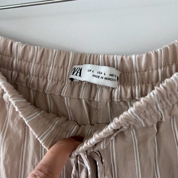 Zara Striped Textured Weave Pants - Picture 10 of 12